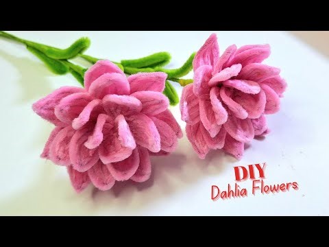 CREATE Your Own Dahlia Flowers with Easy Pipe Cleaner Crafts!