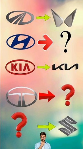 car company logo redesign || #kia #hyundai #tata #mahindra #marutisuzuki #viral #ytshorts