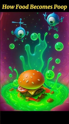 How Food Becomes Poop: The Journey Through Your Digestive System. #shorts #education #anime #viral