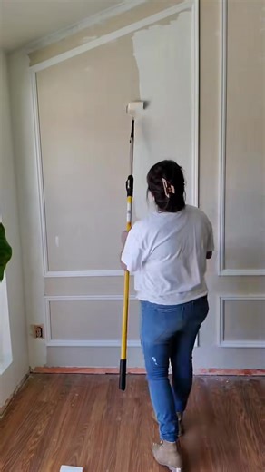 We've decided to add wainscoting to our living room wall #wainscoting | Newsome