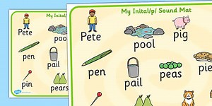 Initial 'p' Sound Mat