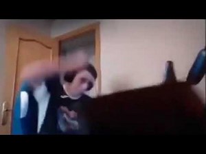 Guy breaking keyboard meme