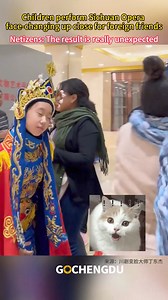 22K views · 361 reactions | Kids showcasing Sichuan opera face-changing skills up close for foreign friends—so cool and unexpected! #perform #facechanging #culture #fun #sichuan #sichuanopera | Go Chengdu | Facebook