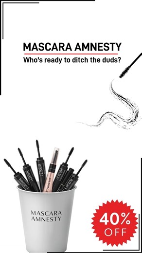 Let’s be honest – we’ve all got a mascara (or three) that’s let us down. That one that flakes, smudges, or just doesn’t deliver. We’ve all seen ridiculous ads that promise the world and…. You buy the product get it home and realise it doesn’t do what it said it would Here’s the thing: you don’t have to live with it anymore. We’re launching our MASCARA AMNESTY 🎯 Here’s how it works: 1️ Find that disappointing mascara ( anyone else’s) 2️ Film or take a snap of yourself throwing it away 3️ Post it