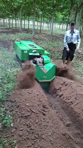 Save hours of digging! 🚜 The Yutuode Mini Trencher in action. #agriculture#machine#shortvideo#viral
