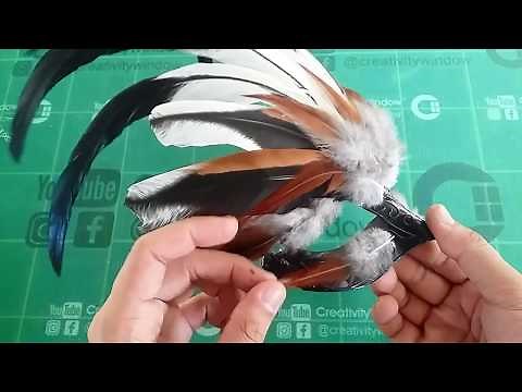 DIY Chicken Feather Mask