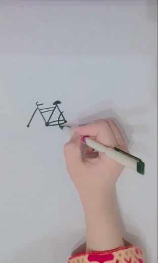 🚴 Easy Bicycle Drawing Cute Cycle Drawing for Kids Simple Art Step by Step