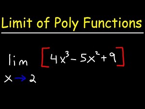 How To Find The Limit of a Polynomial Function Video Lecture | Mathematics (Maths) for JEE Main and Advanced