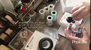 Paperang P2 Mini Sticker Printer-Wireless Portable Mobile Thermal Photo Receipt Compatible with IOS+Android Smartphone for Printing Travel Scrapbook,Study Plan,Sticky Picture 304DPI with 4 Rolls Paper