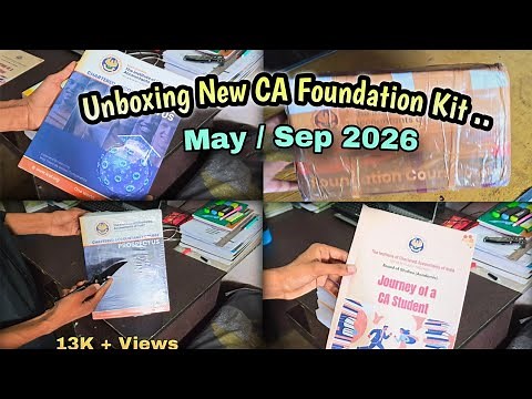 CA Foundation Books Unboxing 📚 | Best Study Material for CA Students | ICAI New Syllabus 2026 #ca