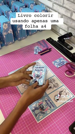 Curso: Faça um Mini Livro de Colorir com A4
