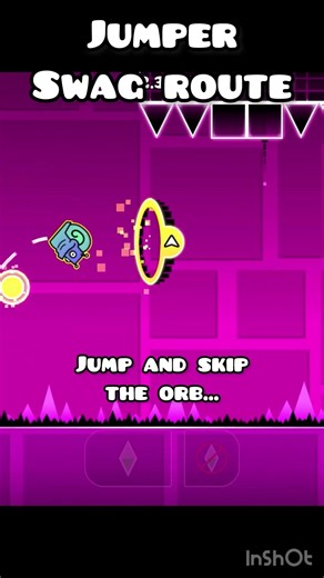 Jumper secret way/swag route! (V3!) #geometrydash #gd #shorts