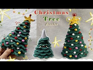Easy Crochet Christmas Tree for Beginners 🎄 (Quick Holiday Decor)