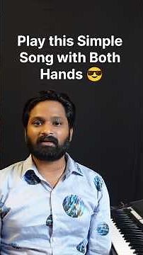 Easy Piano Song for Beginners (Both Hands Tutorial) 🎹😳#pianolesson