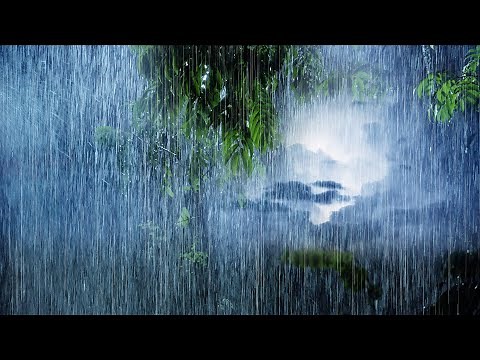 ⚡ 4K Thunderstorm Rain in Forest | Heavy Downpour Rain & Very Large Thunder with Lightning at Night