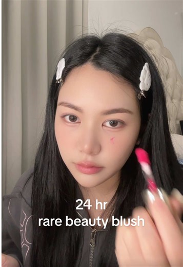 when 1 bottle of the rare beauty blush will last you a lifetime ⏳#rarebeauty #blushtrend #blushhack #beautytok #makeup #รีวิวบิวตี้