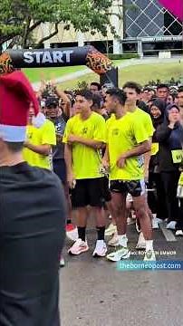 Large crowd gathers at Padang Merdeka in Kuching for Sarawak Hope Run 2025