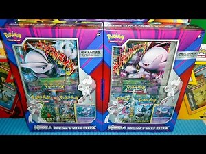 Mega Mewtwo-EX X & Y Best Pokemon Box Ever - Rare Promo Jumbo Cards & 6 Booster Packs TCG opening
