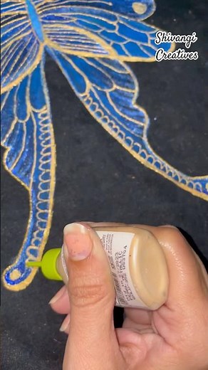 Butterfly jacket painting || denim painting tutorial || Shivangi Creatives