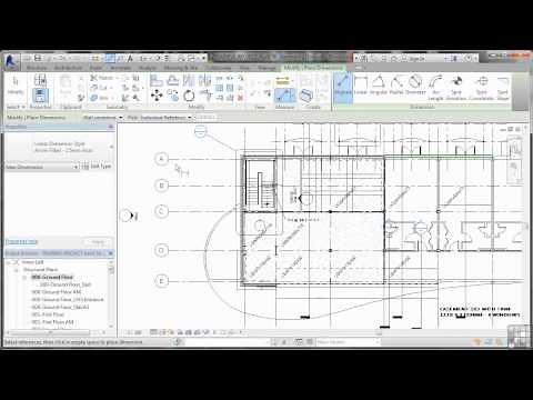 Revit Structure 2014 Tutorial | Using Dimensions