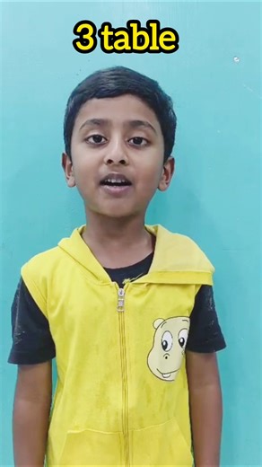 3 Table Learning for Kids | 3 Times Table by Rishith| Easy Maths Tables | Karthikeya's Learning Zone