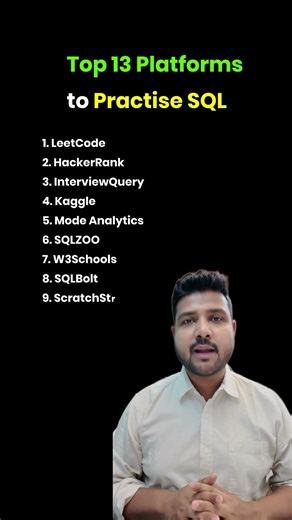Top 13 SQL PLATFORM to Practise for FREE