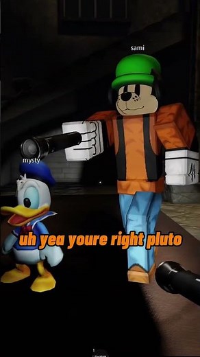 Mickey & pals try a horror game 😱💀 #roblox