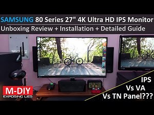 Samsung Viewfinity 80 Series S8 27" 4K Ultra HD IPS LED Monitor (Unboxing Review + Installation)