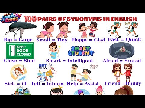 Learn 100 Synonyms in English With Examples Sentences | Improve Vocabulary Fast |#english #synonyms