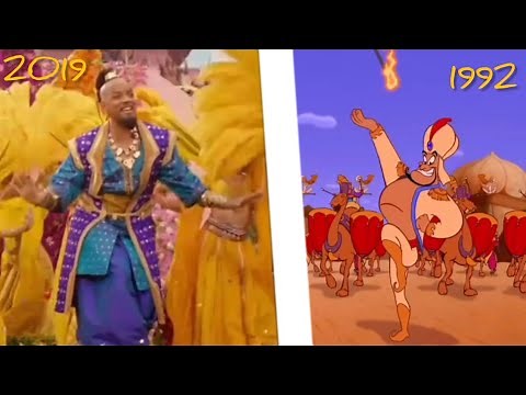 Aladdin - Prince Ali: 1992 - 2019 comparison