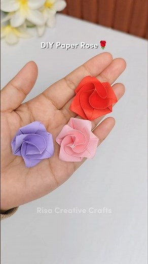 So Easy! Paper rose tutorial 🌹
