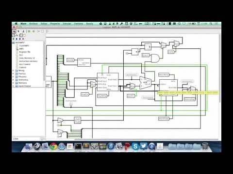 Ejemplo de simulación del procesador MIPS con Logisim