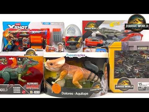 Jurassic World REBIRTH Movie Toy Collection Unboxing Review ASMR