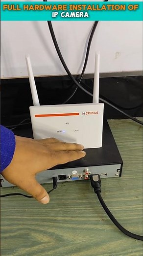 IP Camera POE With NVR Connection #cctv #tech #1k