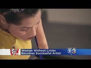 Woman Without Limbs Becomes A Successful Artist