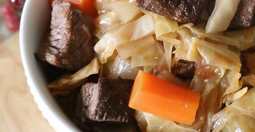 Irish Slow Cooker Beef Stew | Roast Beef and Cabbage Stew