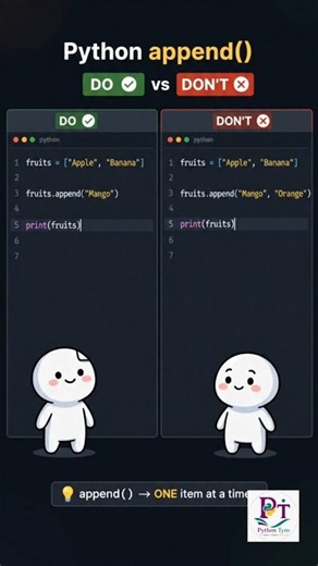 Python append() Method | Python Tutorial #python #learnpython #shorts #shortsfeed