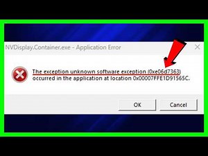 How to Fix Unknown Software Exception 0xc06d007e (2026 FIX)