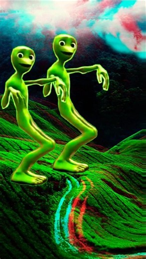 Dame tu cosita Green alien dance 😍🫢#short#dance #ytviral
