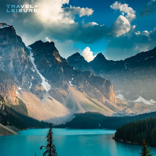 923K views · 10K reactions | Between its hiking trails, glaciers, and wildlife, Moraine Lake is a nature-lover's paradise. | Travel + Leisure | Facebook