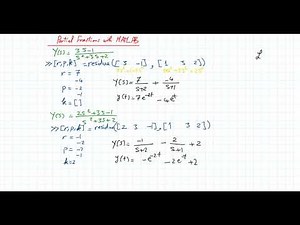 Partial Fractions using MATLAB
