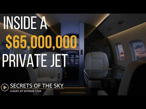 Inside a $65,000,000 Private Jet | Luxury Aviation ASMR