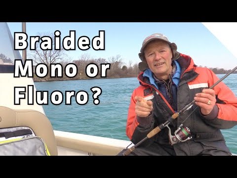 When to use braided fishing line vs fluoro or mono