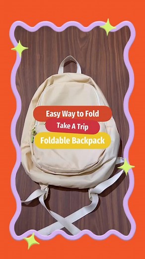 How to Fold a Take A Trip Foldable Backpack Tutorial