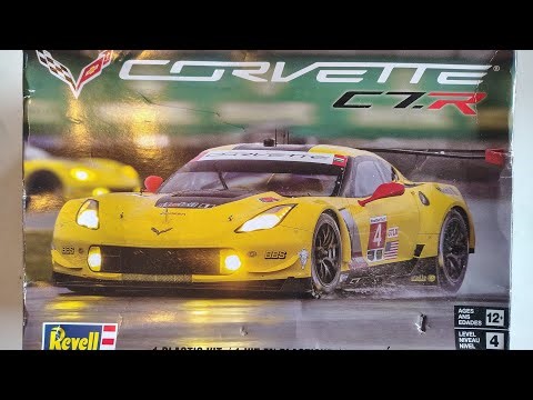 Corvette c7 R revell UNBOXING 1/25