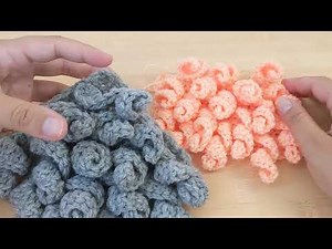 Crochet the Ruffles pattern - step by step stitch tutorial