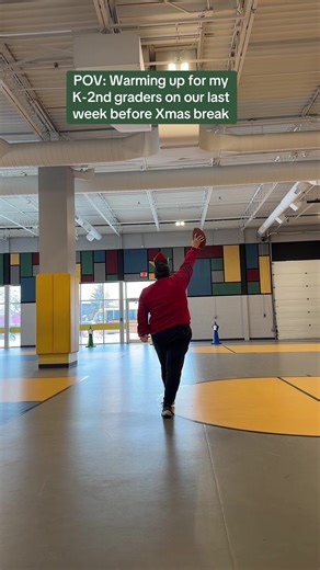 Warming Up K-2nd Graders Before Christmas Break