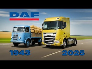 DAF Trucks Evolution (1943-2025) | From First Prototype to Electric Revolution