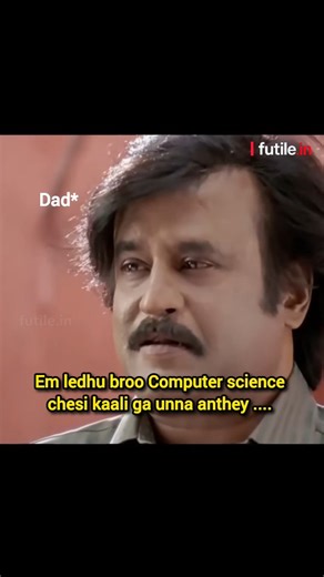 futile on Instagram: "B.Tech Chesina Tarvatha… Dad's Reaction 💔😂 Dad be like: “Computer Science aa? Aithe conductor job chudu… Leda cleaning job… Porter ayina okay… Inka worst case lo begging better ra… daily change osthadi.” 😂😂 Me: 💡 Startup ideas 📊 Business plans 🚀 Next unicorn dreams 👉 Indian parents 🤝 B.Tech unemployment 👉 Degree undi… job ledu… ideas matram unlimited 😌🔥 BTech memes, Telugu memes, unemployed engineer, Indian parents memes, Shivaji the boss meme, Rajinikanth memes