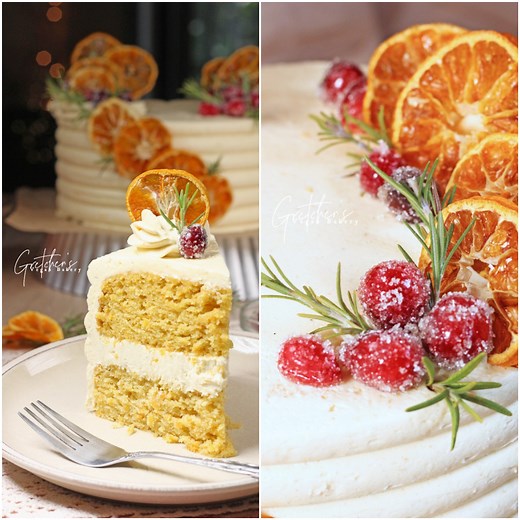 Holiday Orange Cardamom Cake is here! 🍊 | Gretchen's Vegan Bakery